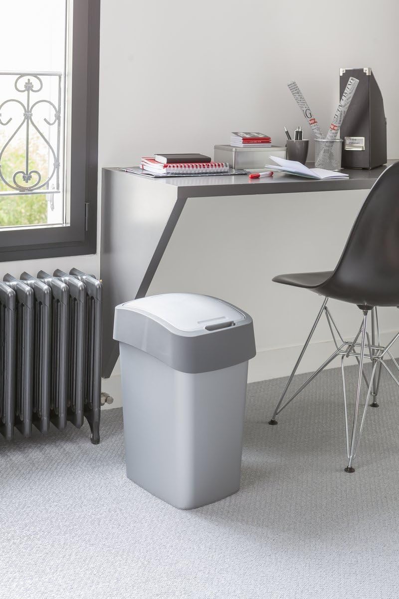 CURVER Abfalleimer „FLIP Bin“ 50L 29.4x37.6x65.3 Einheitsgrösse, 29.4x37.6x65.3 Einheitsgrösse