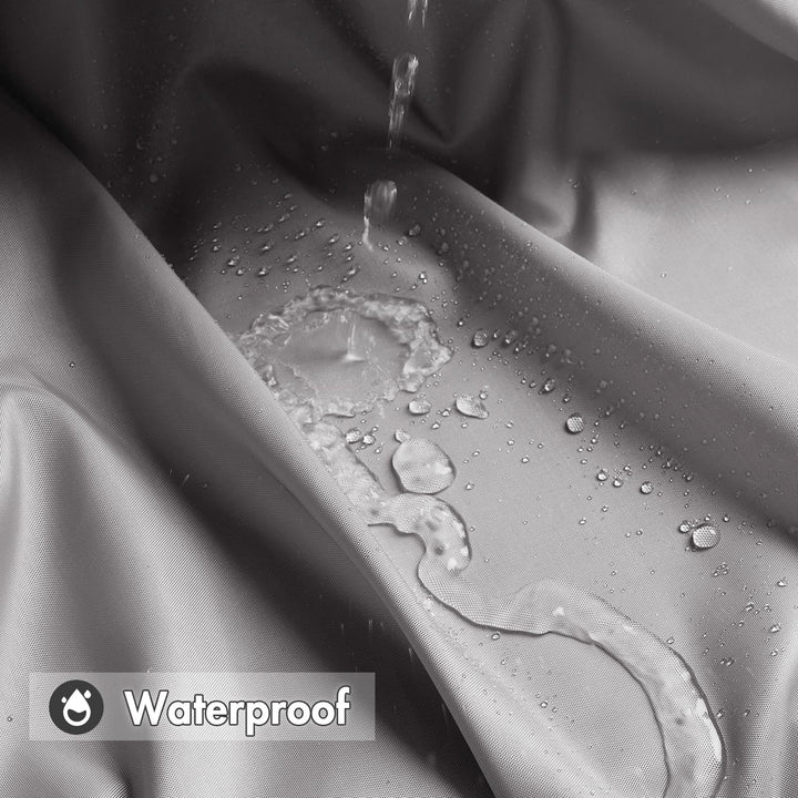 MIULEE Duschvorhang 240x200cm Grau Wasserdicht Badvorhang Anti-schimmel und Textil Waschbar Schnellt