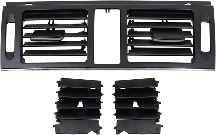 EULIMBQS Front Center Air Grill Outlet Cover für Mercedes Benz W204, AC Vent Grille Outlet Cover Pan