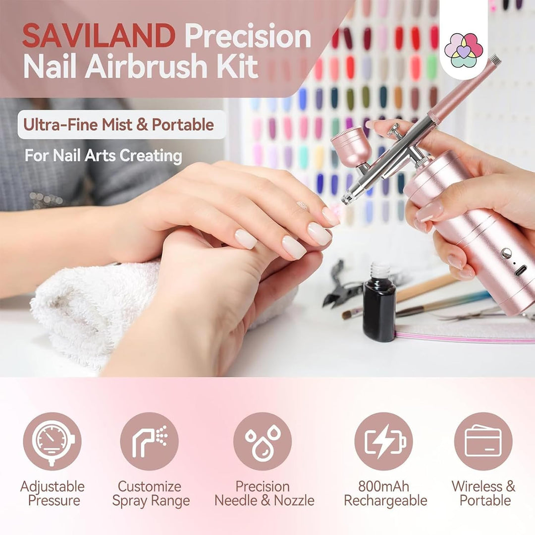 Nagel-Airbrush-Set, Airbrush-Maschine – schnurloses Farbsprühgerät für Modell-Haar-Dekoration, Hobby