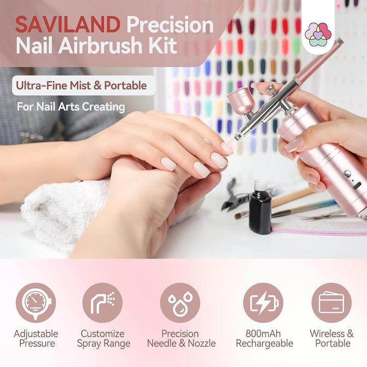 Nagel-Airbrush-Set, Airbrush-Maschine – schnurloses Farbsprühgerät für Modell-Haar-Dekoration, Hobby