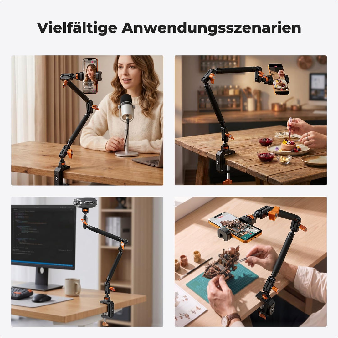 K&amp;F CONCEPT 22 Zoll Magic Arm mit Super Klemme für Tisch
