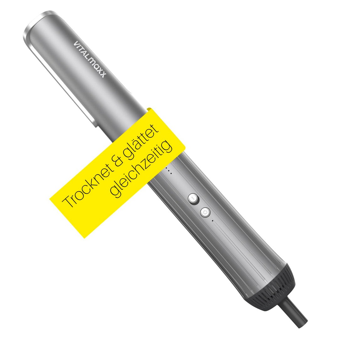 STYLE & SHINE by VITALmaxx Straight & Air Styler | Hair Styler 2 in 1: Glätteisen & Haartrockner | H