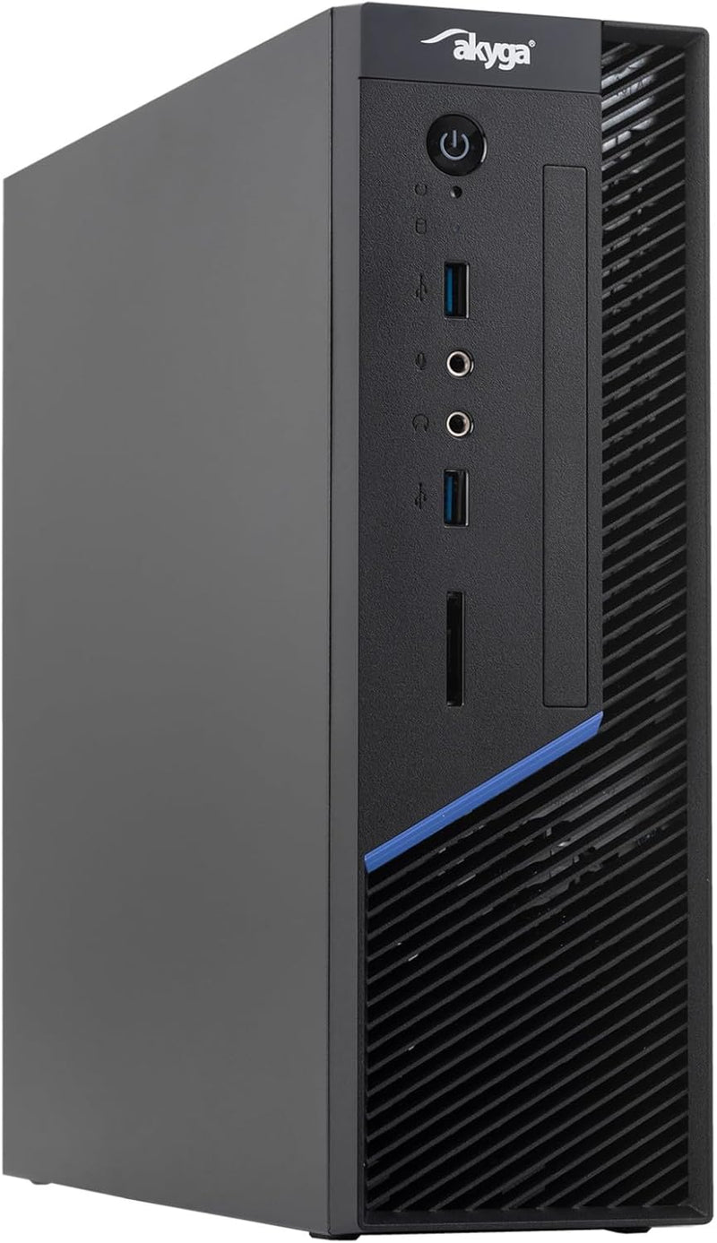 AKYGA SFF Gehäuse AK-202-01BK für Nettop-Computer/Multimedia-Zentrum/USB 3.0 / SD/DVD Slim/Keningsto