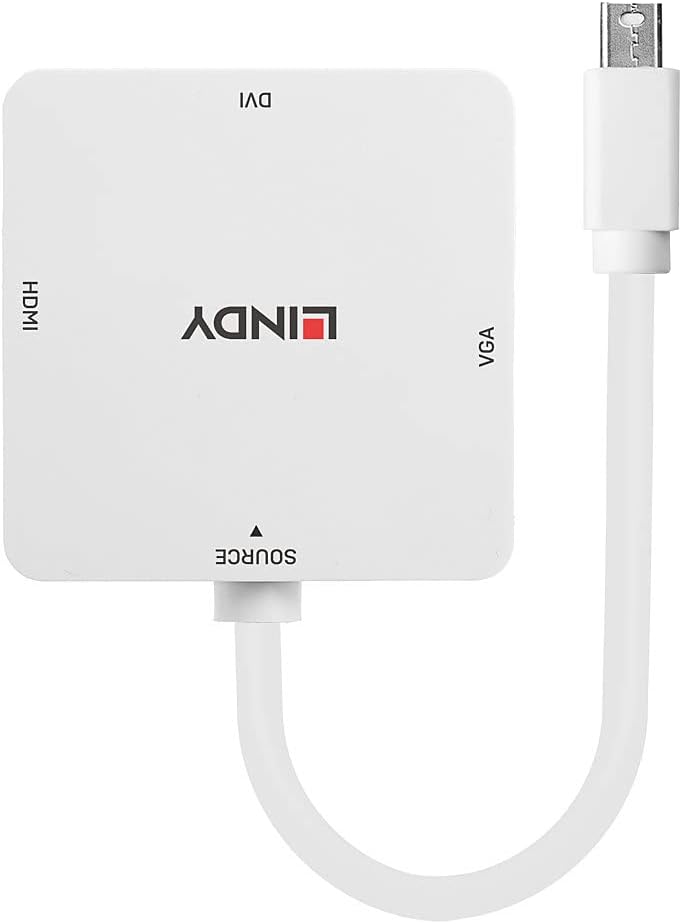 LINDY 41035 Mini DisplayPort auf HDMI, DVI & VGA Konverter mDP 1.2 to HDMI, DVI & VGA, mDP 1.2 to HD