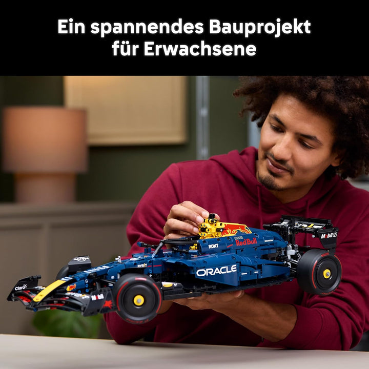 LEGO Technic Oracle Red Bull Racing RB20 F1 Rennauto Modell - Formel 1 Bauset zum Sammeln - V6-Motor