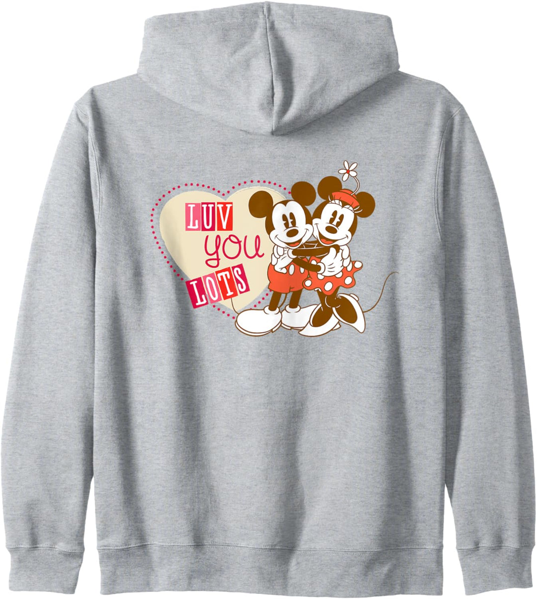 Disney Mickey Mouse & Minnie Vintage Valentine's Day Luv You Kapuzenjacke