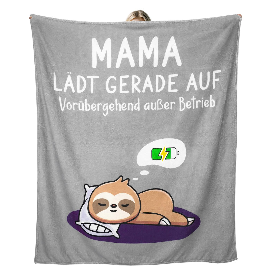Geschenk für Mama, Lustig Geschenk für Mama Kuscheldecke zum Muttertag Geburtstag Valentinstag Weihn