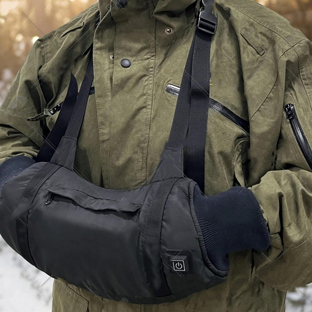 USB-beheizter Handwärmer Handmuff, 3-stufige Temperaturregelung, wasserdichtes Aussenmaterial mit ve