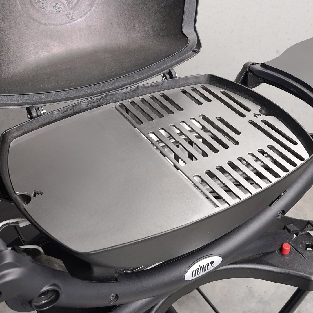 Grillrost.com Das Original Edelstahl Grillplatte | Plancha passend für Weber Q100/1000 - ersetzt ein