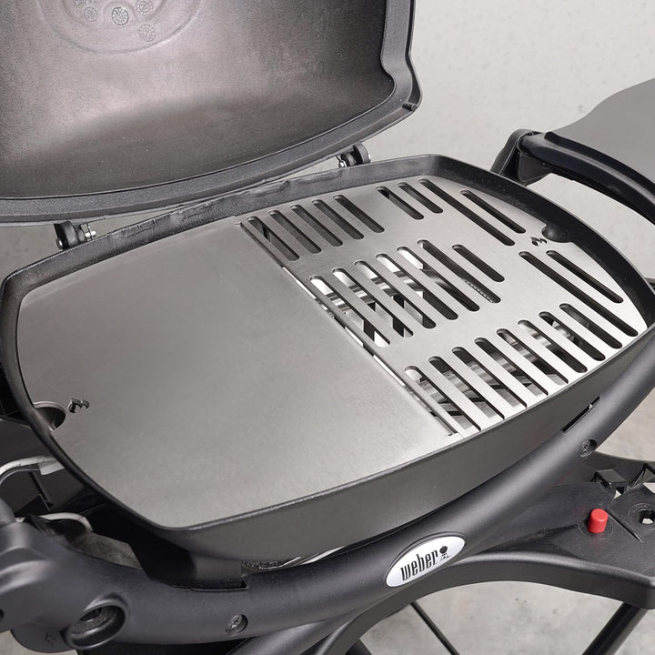 Grillrost.com Das Original Edelstahl Grillplatte | Plancha passend für Weber Q100/1000 - ersetzt ein