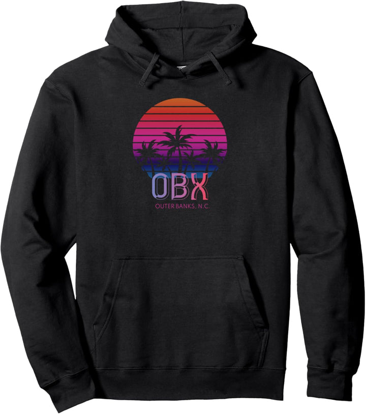 80er Jahre 90er Jahre Retro North Carolina Beach Vacation Pullover Hoodie