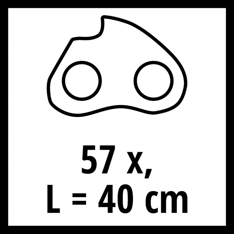 Original Einhell Ersatzkette 40cm (Kettensägen-Zubehör, passend für Elektro-Kettensäge GC-EC 2040, K