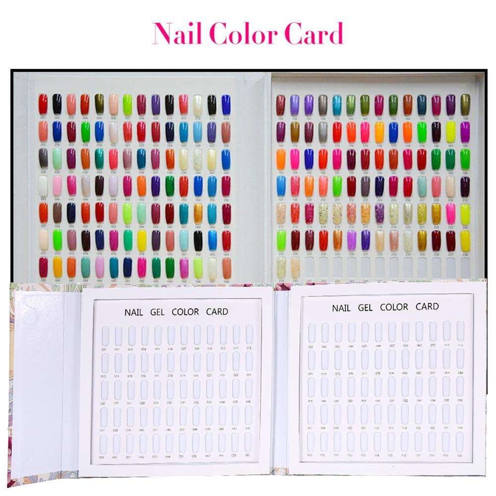 120 Farben Nail Art Farbe Exposition Nägel Farben des Gel-Salons zeigen die Zeichnungen (#2)