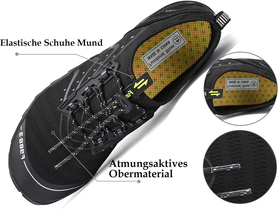 SAGUARO Badeschuhe für Herren Damen - 7/9 Drainagelöcher Schnelltrocknende rutschfest, Gr 35-48 39 E