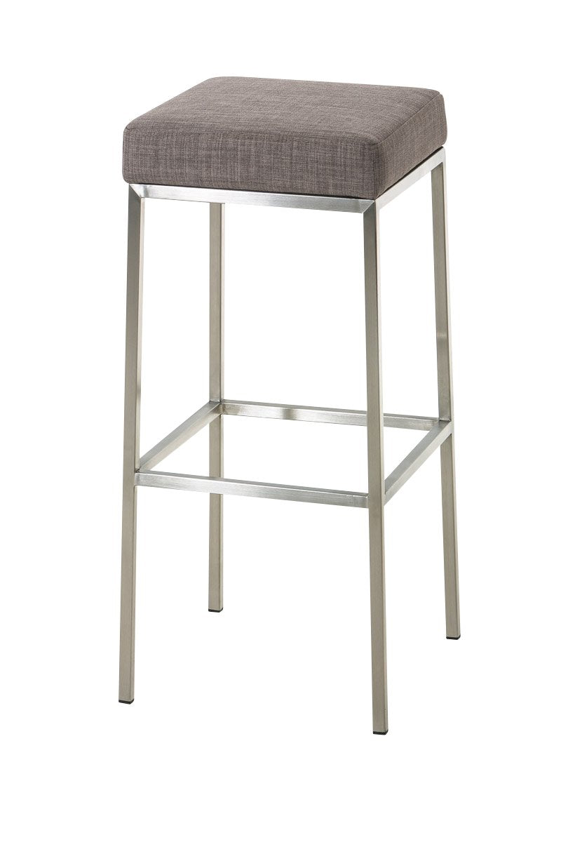 CLP Barhocker Montreal I Gepolsterter Barstuhl mit Stoffbezug I Tresenhocker mit Metallgestell, Farb