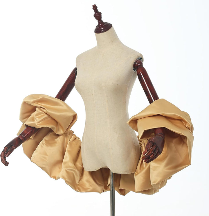 Satin-Umhang mit Puffärmeln, Brautschal, gerüschter Bolero, Wickeltuch für Braut, Hochzeitskleid, Ve