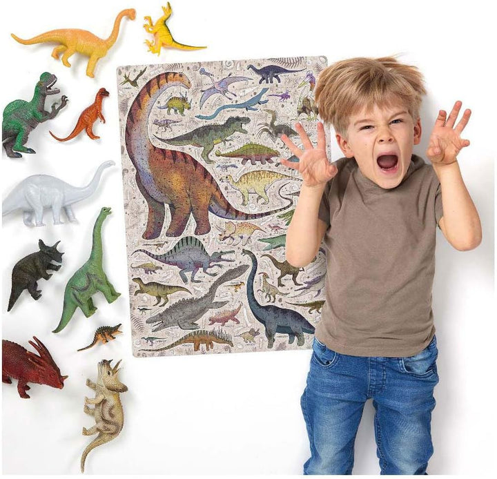 Puzzlove Dinosaurs 200 Teile Lernpuzzle für Kinder 7+, Bodenpuzzle Dinosaurier Dinosaurier (200 Stüc