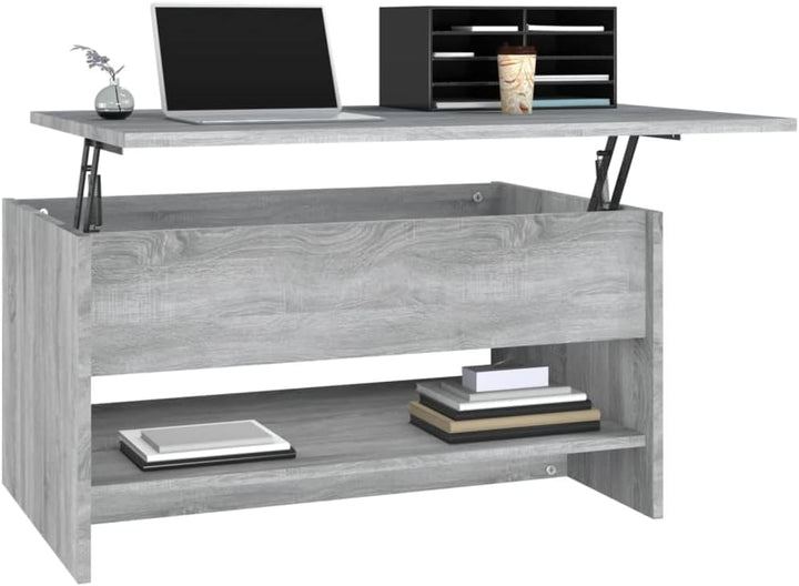 FIRBNUS 80x50x40 cm Couch Tisch Wohnzimmertisch Höhenverstellbar Beistelltisch Wohnzimmertisch Verst