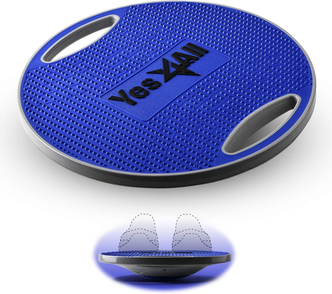 Yes4All Balance Board inkl, Wackelboard Sport mit Griff und Rutschfester Oberfläche; Wackelbrett Bal