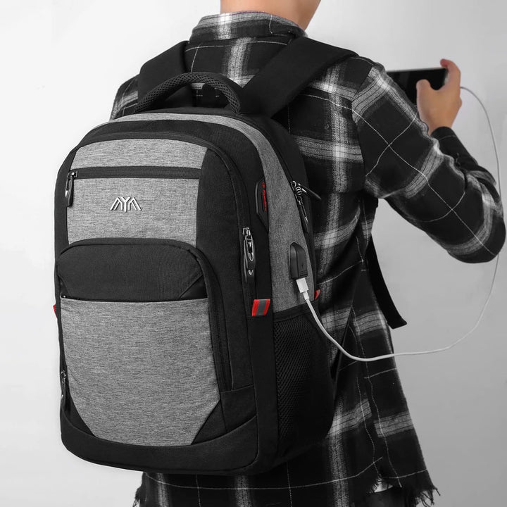 Laptop Rucksack Schulrucksack für 15.6 Zoll Laptop Daypacks für Herren Rucksack mit USB Ladeanschlus