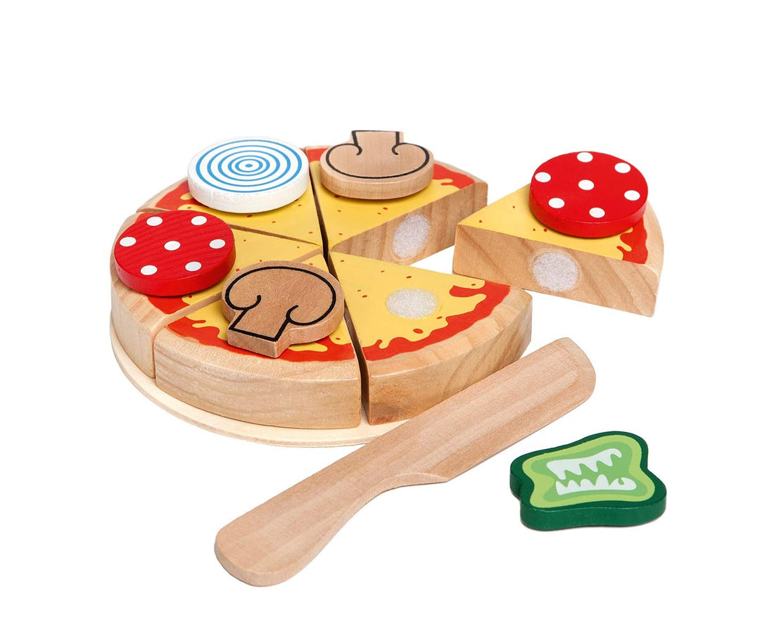 Happy People 45020 - Holz-Pizza, 14 Stück