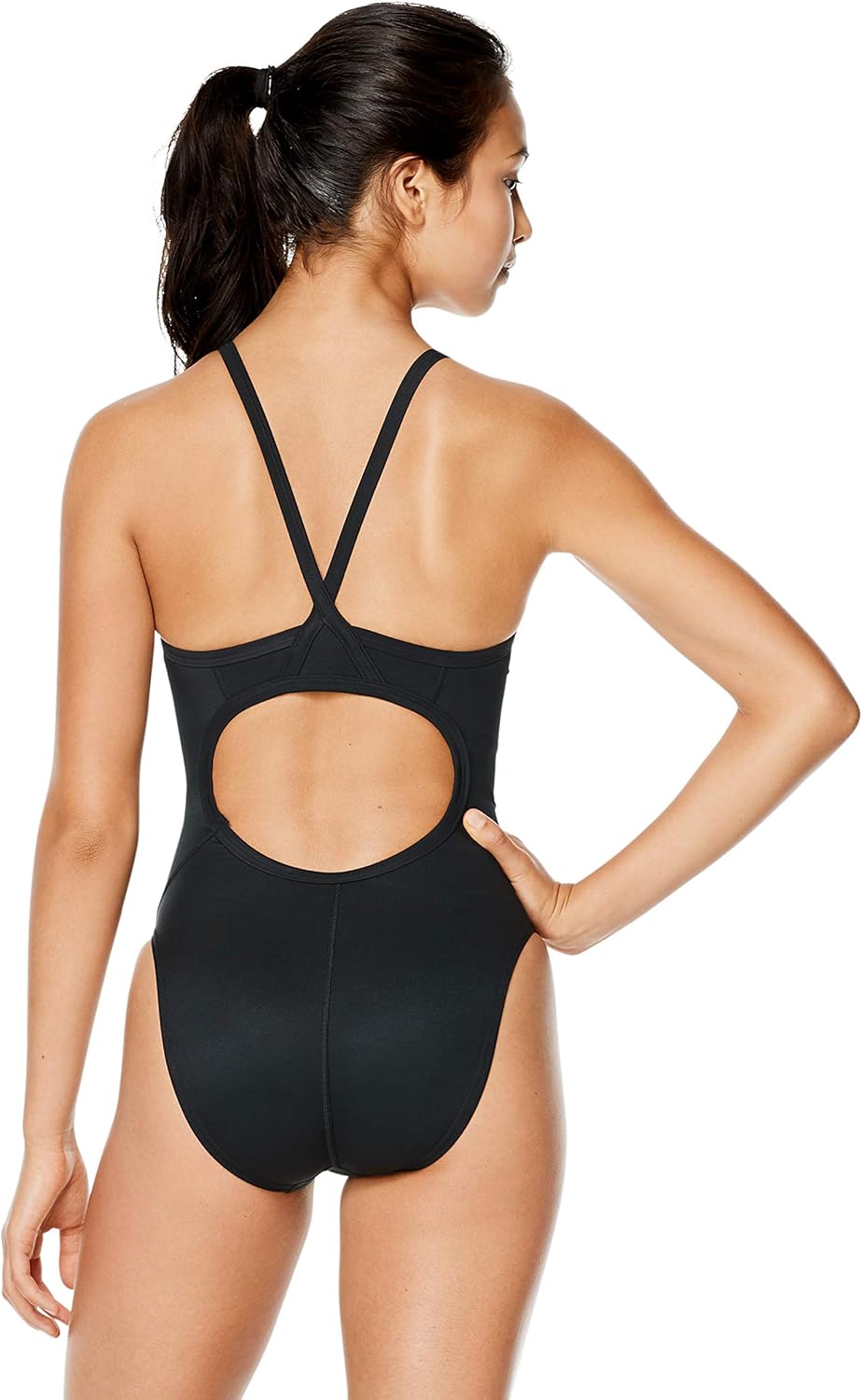 Speedo Damen-Badeanzug, einteilig, Endurance+, Flyback, Bedruckt, Teamfarben für Erwachsene Pride Sp