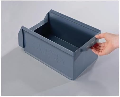 Sichtlagerkasten L500xB300xH250mm PE grau KAPPES