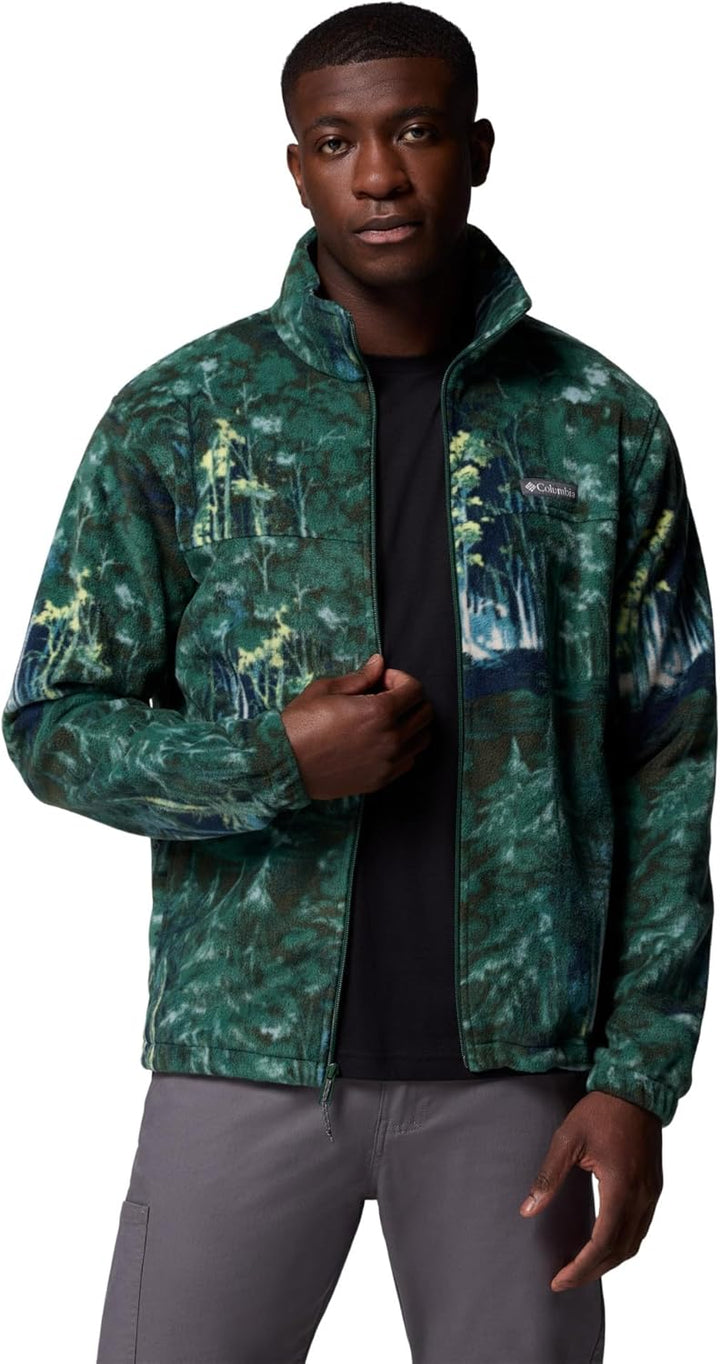Columbia Steens Mountain bedruckte Herrenjacke L Rain Forest Deschutestrees, L Rain Forest Deschutes