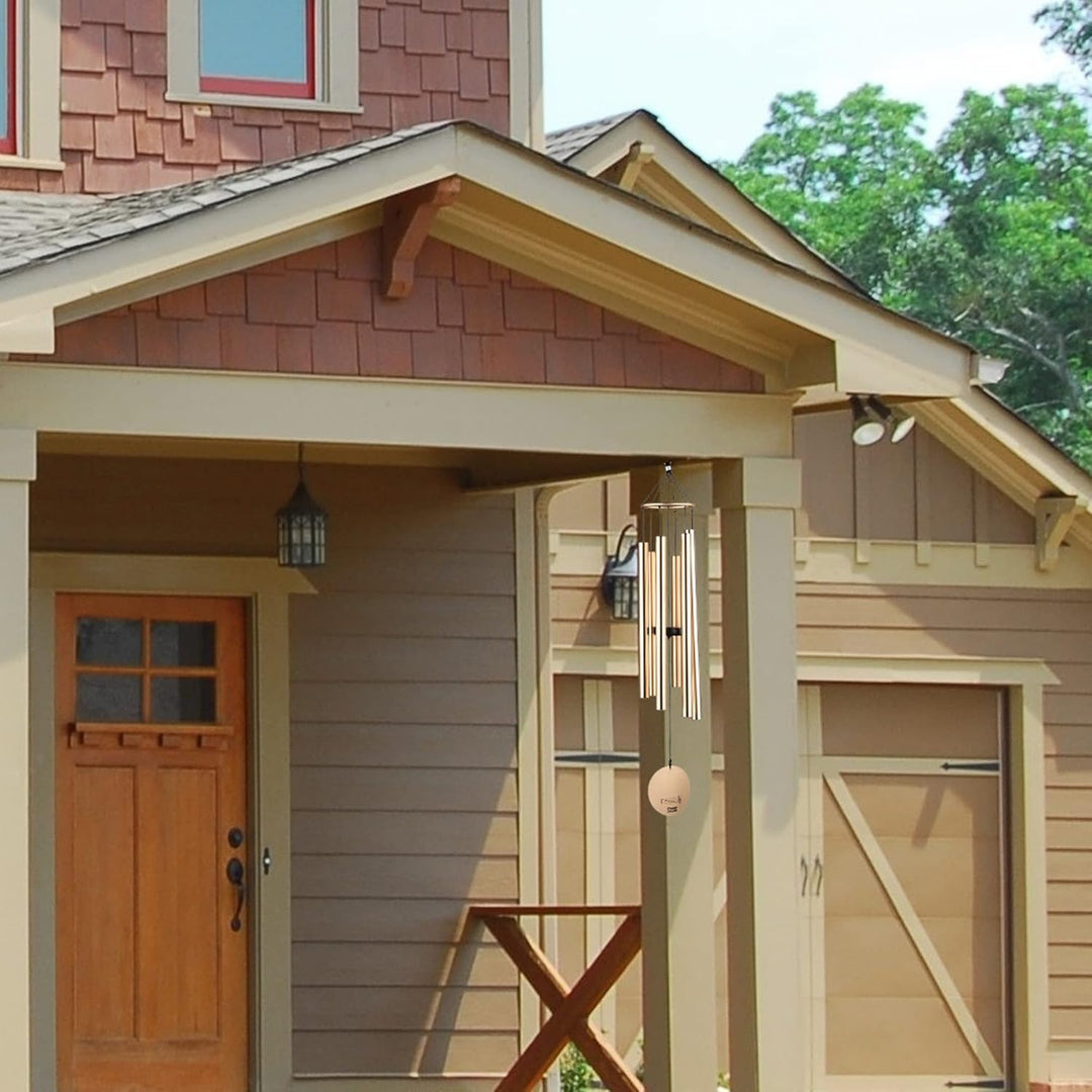 OSVINO Klangspiele Windspiele Aluminium mit Klang Gesamtlänge 90cm gross für drinnen draussen Balkon