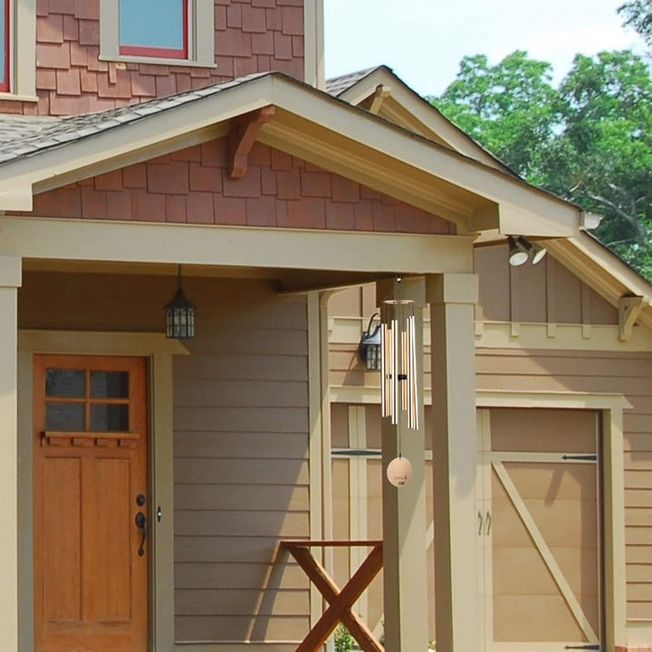 OSVINO Klangspiele Windspiele Aluminium mit Klang Gesamtlänge 90cm gross für drinnen draussen Balkon