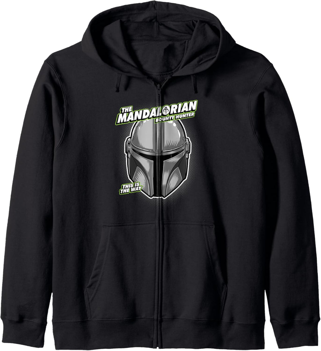 Star Wars Mandalorian Bounty Hunter Helmet Comic Kapuzenjacke