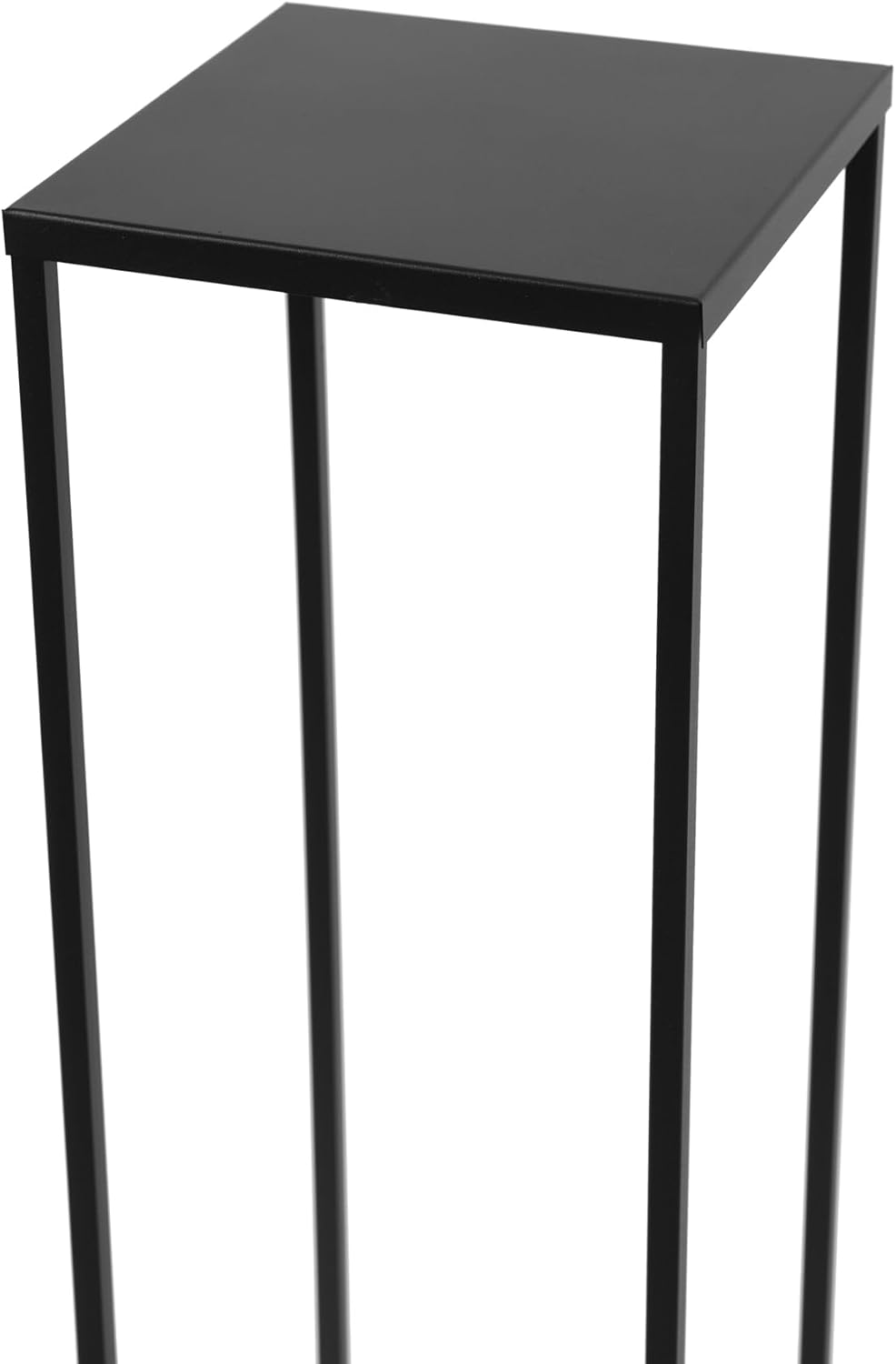 Pflanzenständer Ferro - 24x24x100cm - Farbe Schwarz - für Zimmerblumen - Metallregal - Dekorativer T