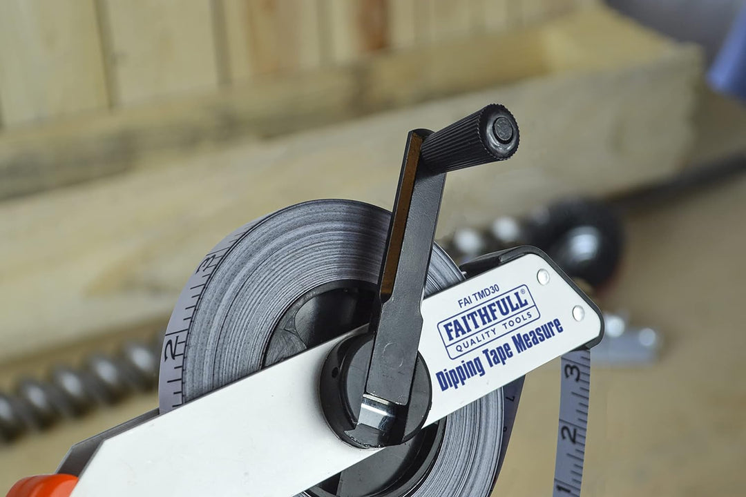 Faithfull Dipping Tape Measure with Weight 30m/100ft