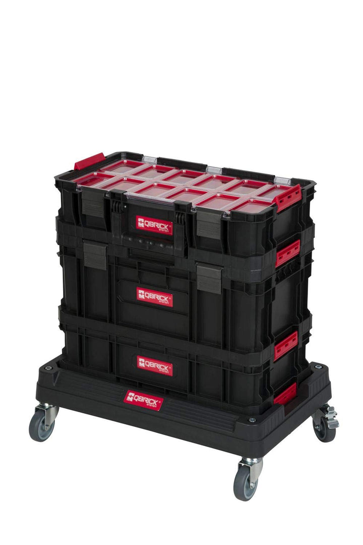 XL Werkzeugtrolley, Werkstattkoffer Set, Werkstattwagen Set ausQ-Brick Serie mit viel Zubehör! B x T