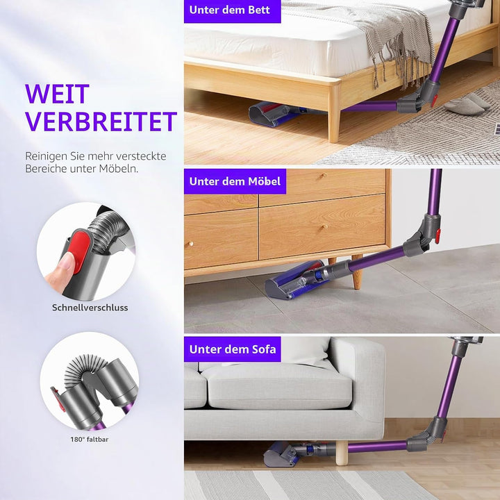 Teleskoprohr Kompatibel mit Dyson V7 V8 V10 V11 V15 Kabelloser Staubsauger, Verbessertes Schnellvers