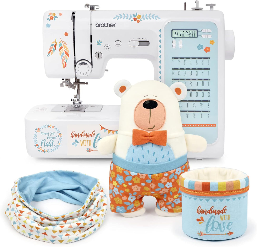 Computer Nähmaschine für Einsteiger & Fortgeschrittene: brother FS-40s kullaloo edition, inkl. Nähse