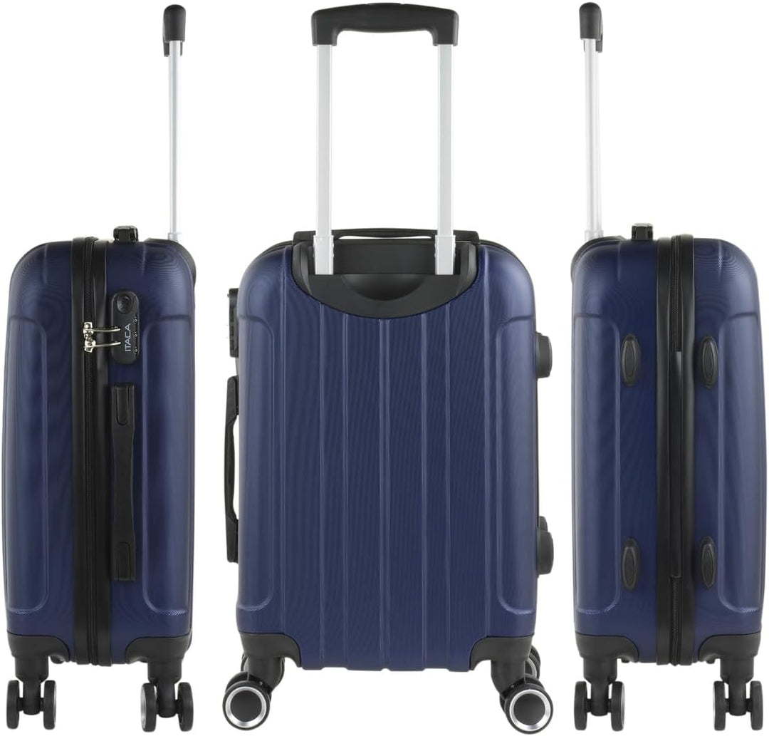 ITACA - Trolley Handgepäck Cabin Trolley Koffer Reisekoffer Hartschalenkoffer mit Zahlenschloss - Ka