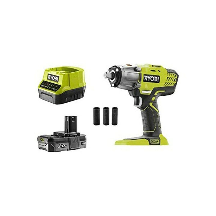 Ryobi 5133003574 Impact 18 V mit 3 Geschwindigkeiten, maximale Leistung 400 Nm + Lithium-Batterie On