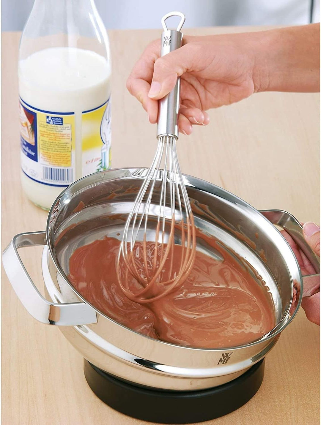 WMF Profi Plus Kartoffelstampfer 28,5 cm, Cromargan Edelstahl teilmattiert & Profi Plus Schneebesen