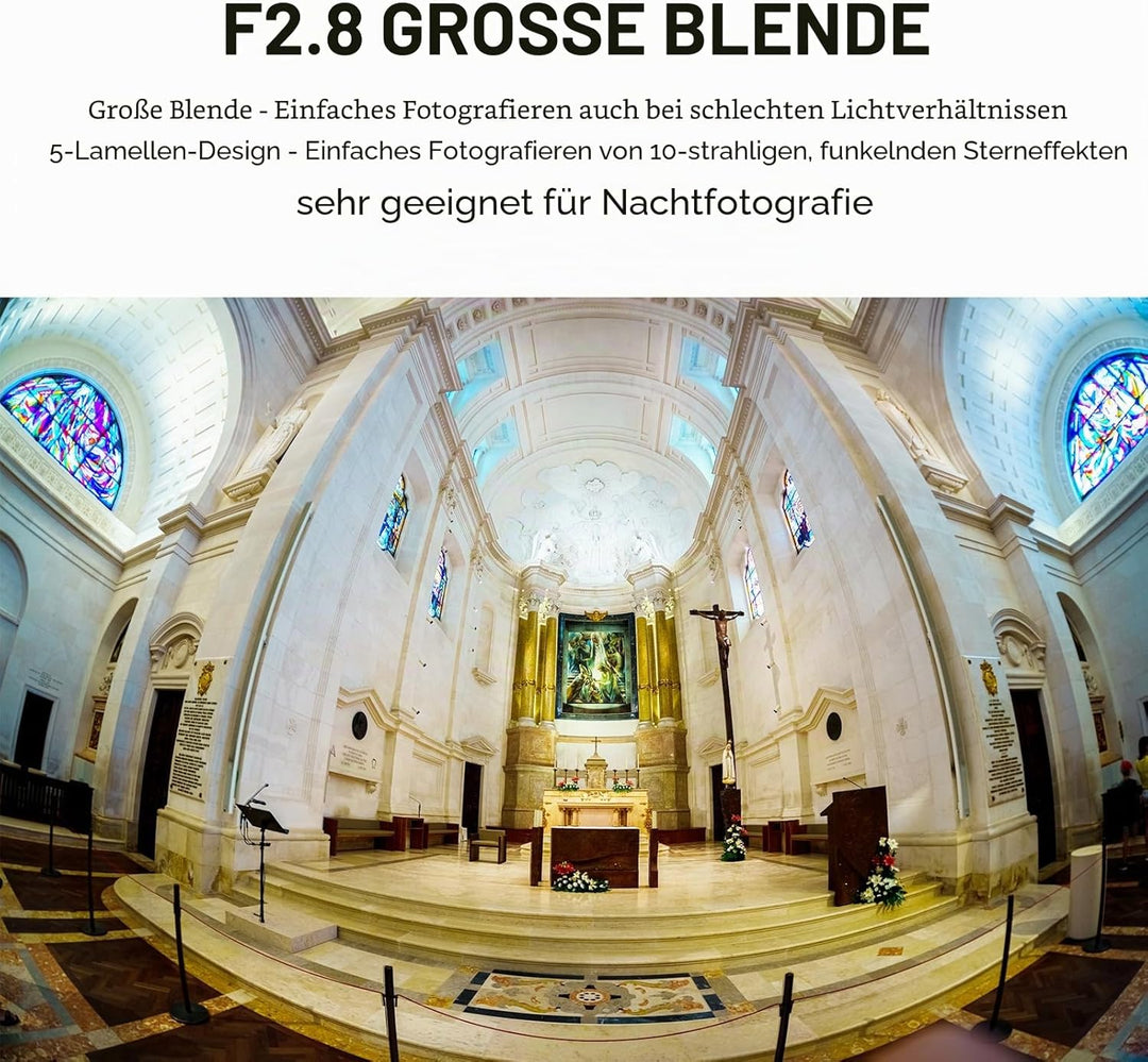 7artisans 7,5 mm f2.8 Mark II APS-C Fischaugen-Weitwinkelobjektiv für Fujifilm FX spiegellose Kamera