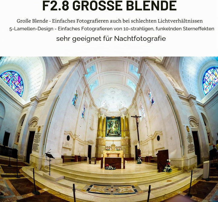 7artisans 7,5 mm f2.8 Mark II APS-C Fischaugen-Weitwinkelobjektiv für Sony E spiegellose Kamera A630
