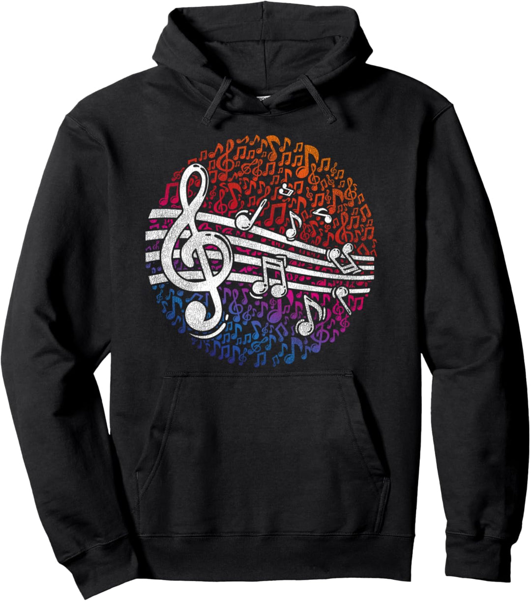 Musiknoten Violinenschlüssel Musik Pullover Hoodie