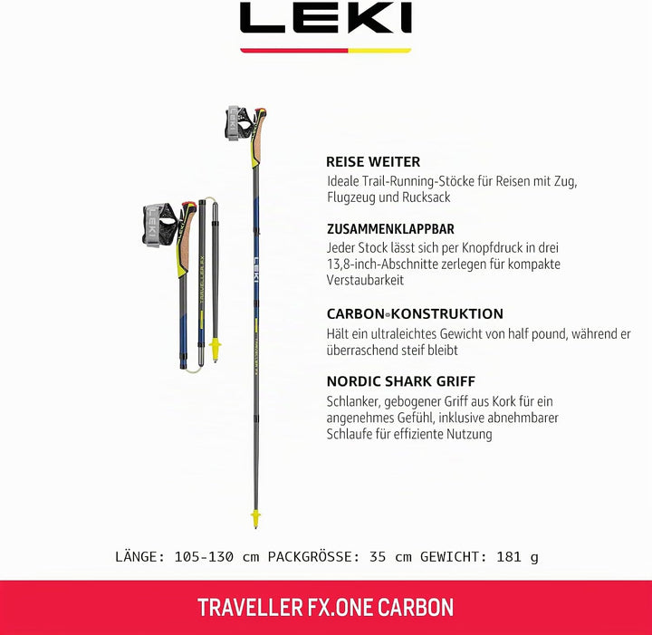 Leki Traveller FX.One Carbon Grau, Grau