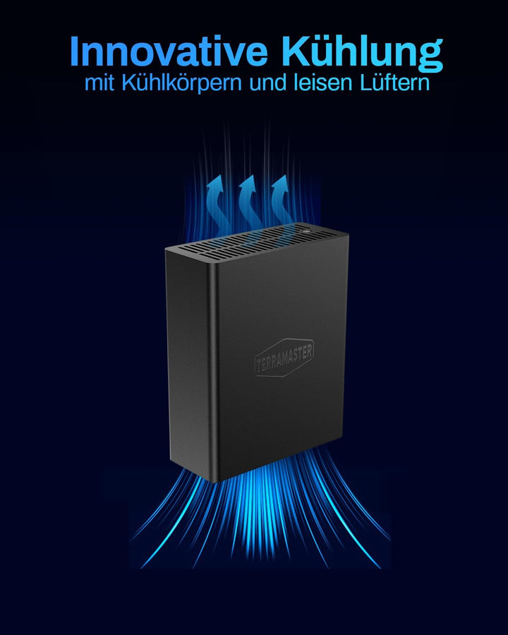 TERRAMASTER F8 SSD NAS Storage - 8Bay All SSD NAS Server N95 QuadCore CPU, 8GB DDR5 RAM, 10GbE Port,