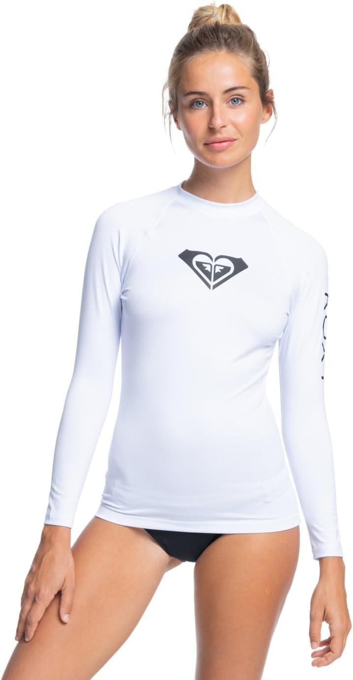 Roxy Damen Whole Hearted Rash-Guard-Shirt (1er Pack), Mood Indigo