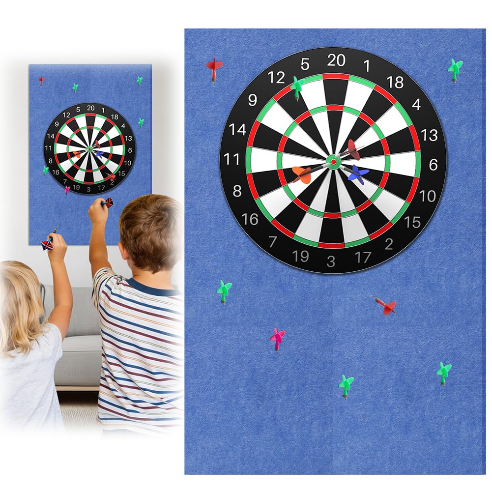 Dartboard-Wandschutz, Filz-Dartboard-Wandschutz, Wandumrandung für Dartboard-Rückseite, Selbstkleben