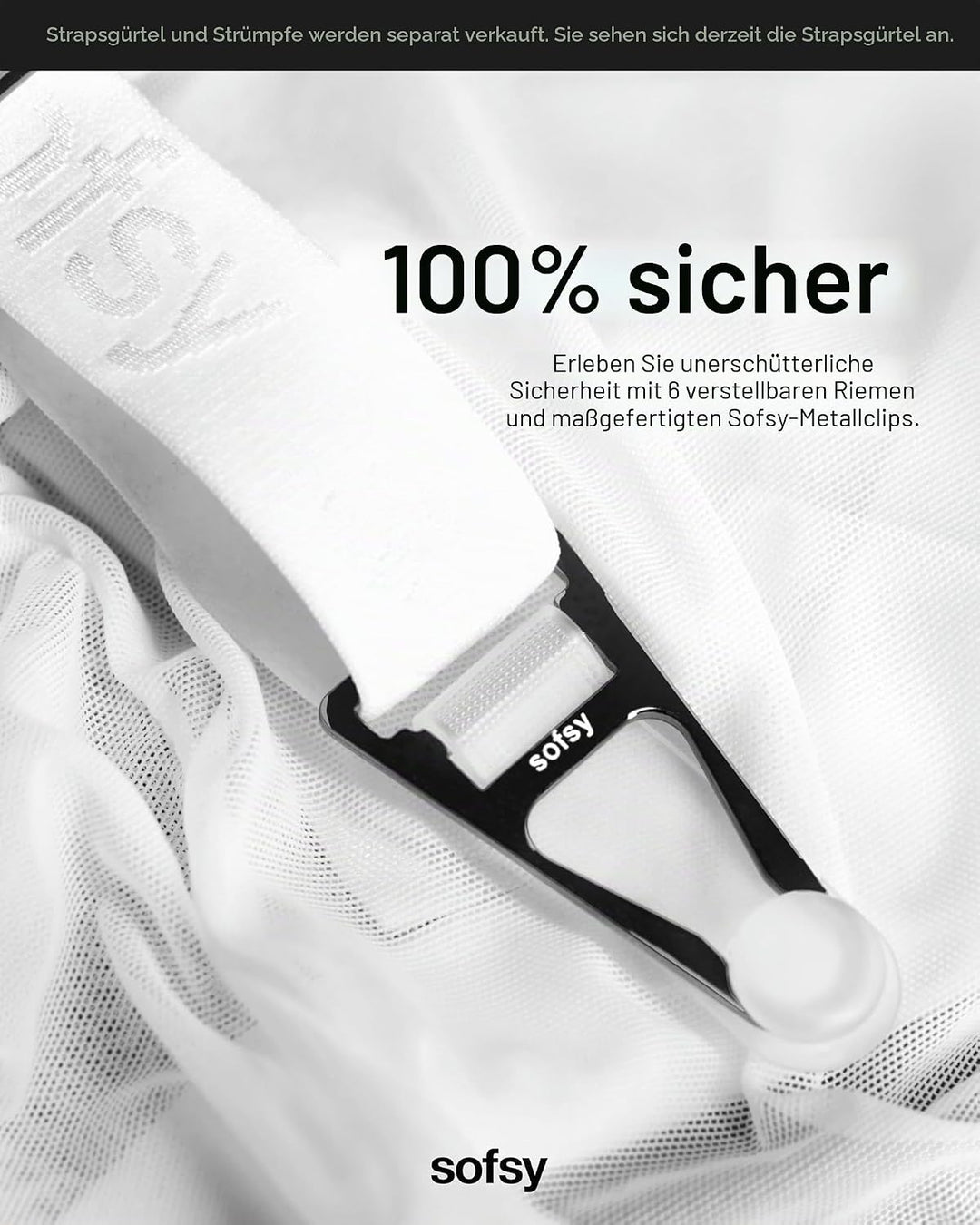 sofsy Strapsstrümpfe Damen 15 DEN – Seidig-weiche Nylonstrümpfe für Strapsgürtel, Strümpfe und Strum