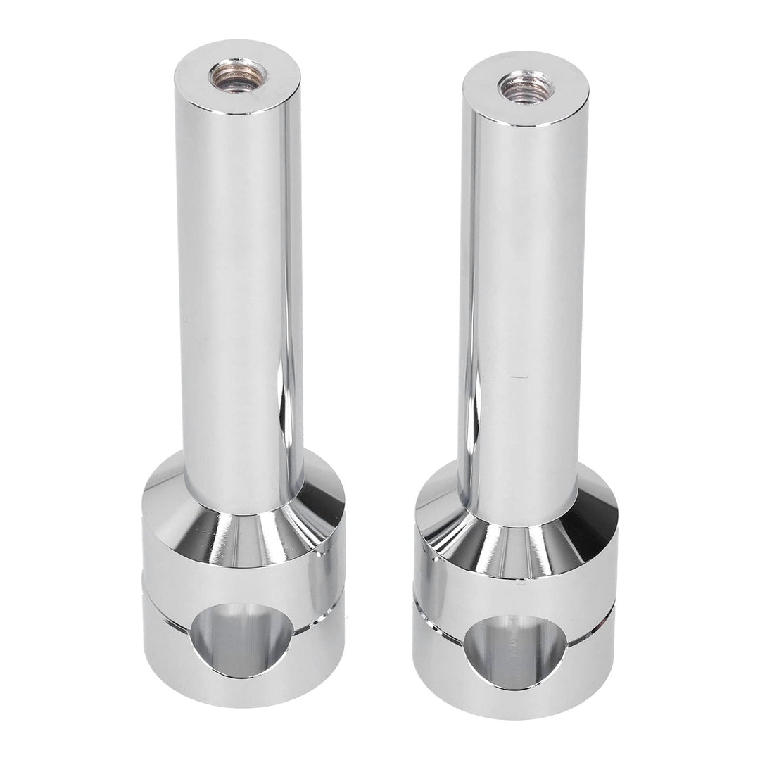 1 Paar Motorrad Lenker Riser 22mm Runde Lenkererhöhungen Universal Chrom Aluminiumlegierung Aufzug L