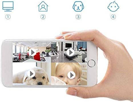 Mini Kamera, 1080P Videorecorder Tragbare Klein IP Kamera P2P Drathlos mit Bewegungsmelder, App Steu